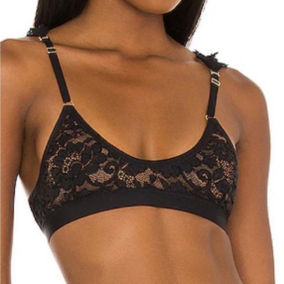 NWT Free People X We Are HAH Guard Her Bra or Belt Black Lace Small Bralette - Picture 1 of 15